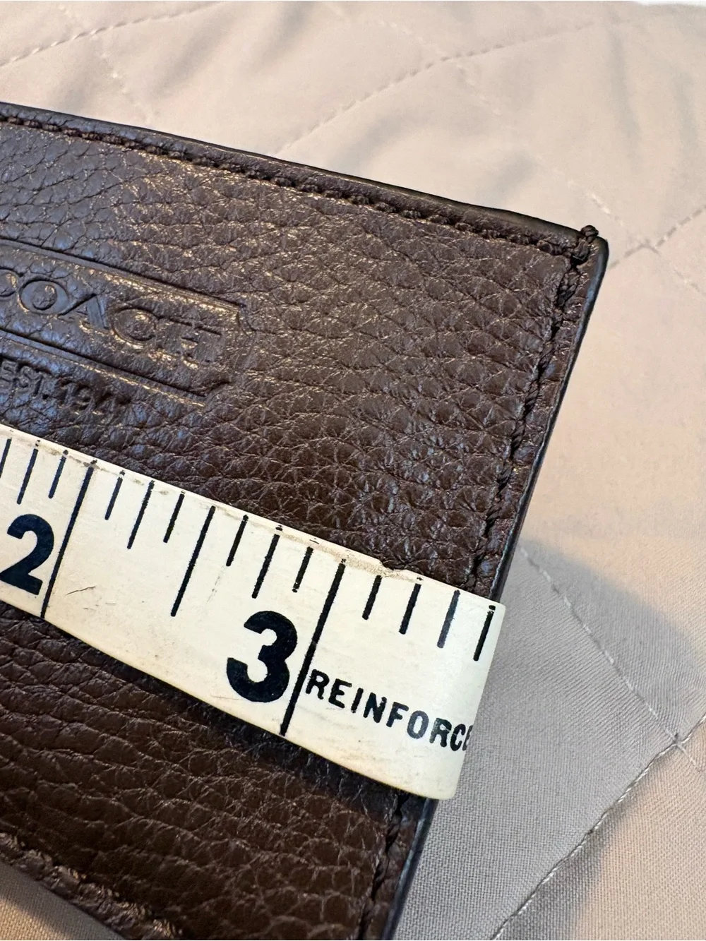 COACH Vintage Pebbled Leather Snap-In Pouch Replacement Insert or Card case